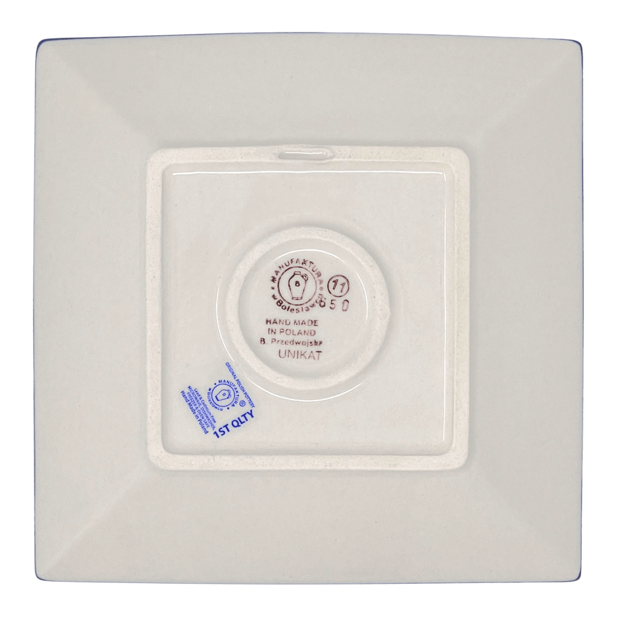 Plate, Square, Dessert, 7" in "Ducks in a Row" by Manufaktura | T158U-P323