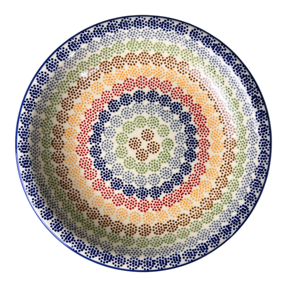 Bowl, Round, Pasta, 9.25" Bowl in "Speckled Rainbow" by Manufaktura | T159M-AS37