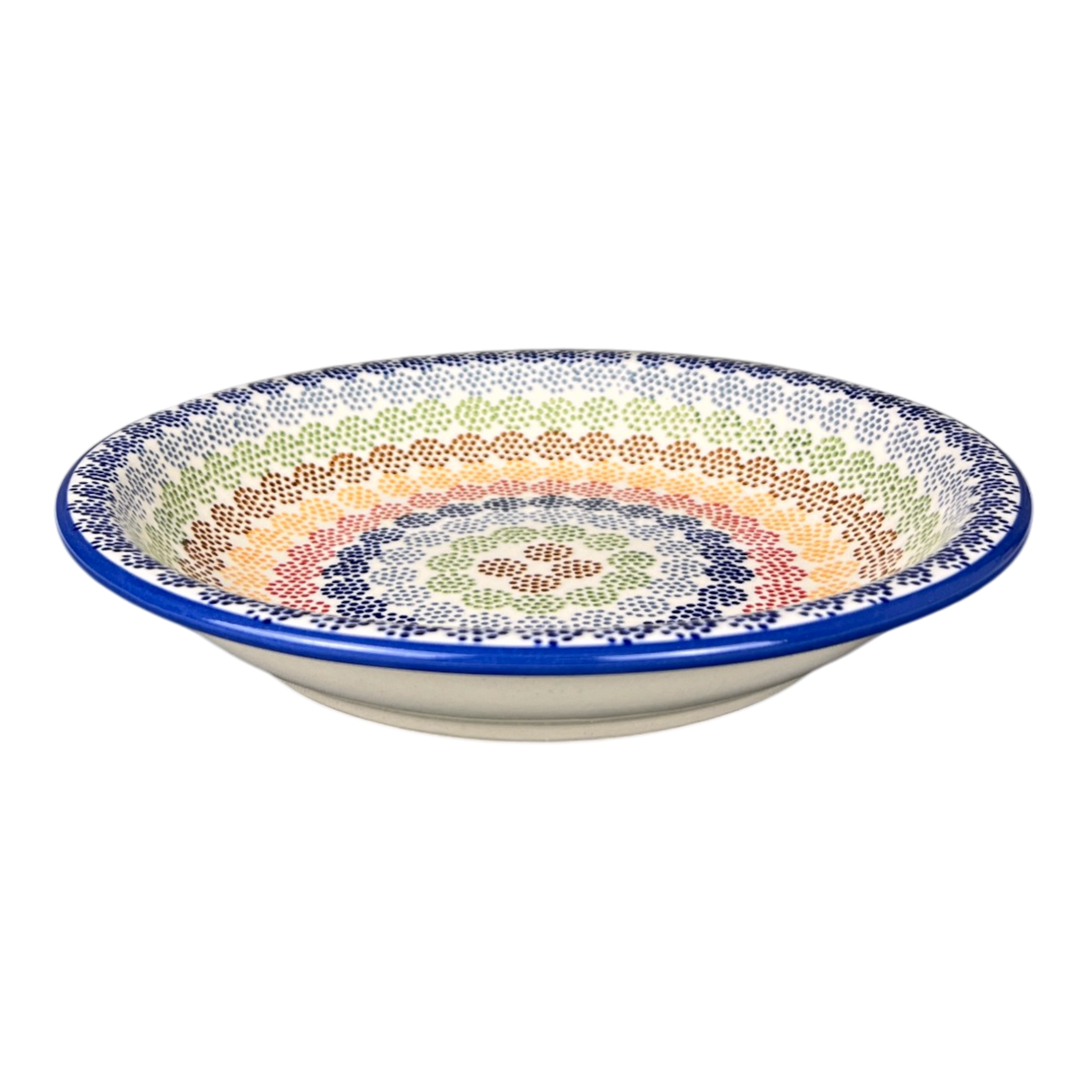 Bowl, Round, Pasta, 9.25" Bowl in "Speckled Rainbow" by Manufaktura | T159M-AS37