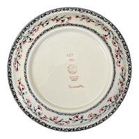 A picture of a Polish Pottery 9.25" Pasta Bowl (Cherry Blossom) | T159S-DPGJ as shown at PolishPotteryOutlet.com/products/9-25-pasta-bowl-cherry-blossom-t159s-dpgj