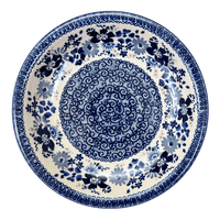 A picture of a Polish Pottery 9.25" Pasta Bowl (Blue Life) | T159S-EO39 as shown at PolishPotteryOutlet.com/products/9-25-pasta-bowl-blue-life-t159s-eo39