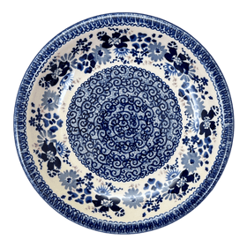 Polish Pottery 9.25" Pasta Bowl (Blue Life) | T159S-EO39 Additional Image at PolishPotteryOutlet.com
