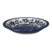 A picture of a Polish Pottery 9.25" Pasta Bowl (Blue Life) | T159S-EO39 as shown at PolishPotteryOutlet.com/products/9-25-pasta-bowl-blue-life-t159s-eo39