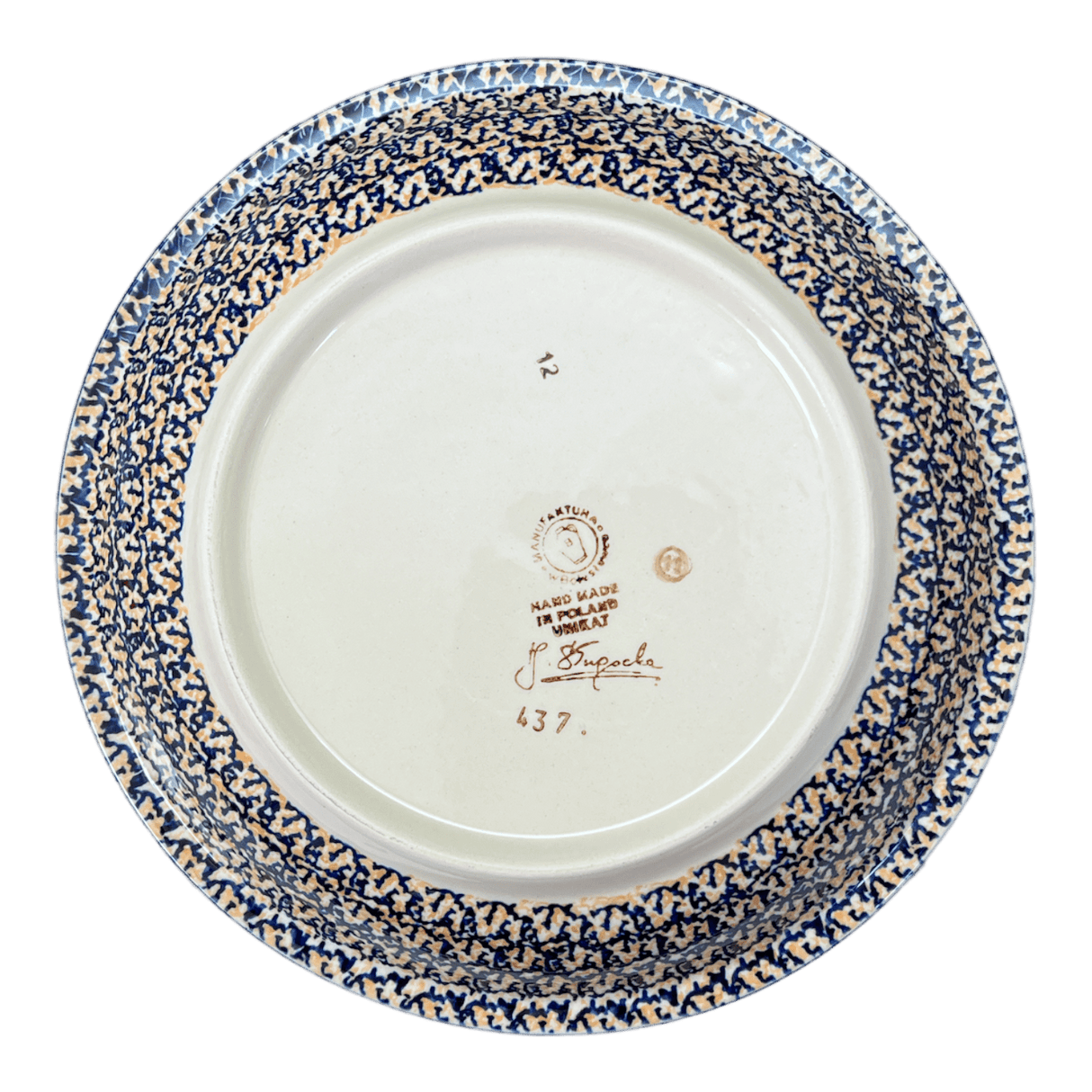 Bowl, Round, Pasta, 9.25" Bowl in "Hummingbird Harvest" by Manufaktura | T159S-JZ35