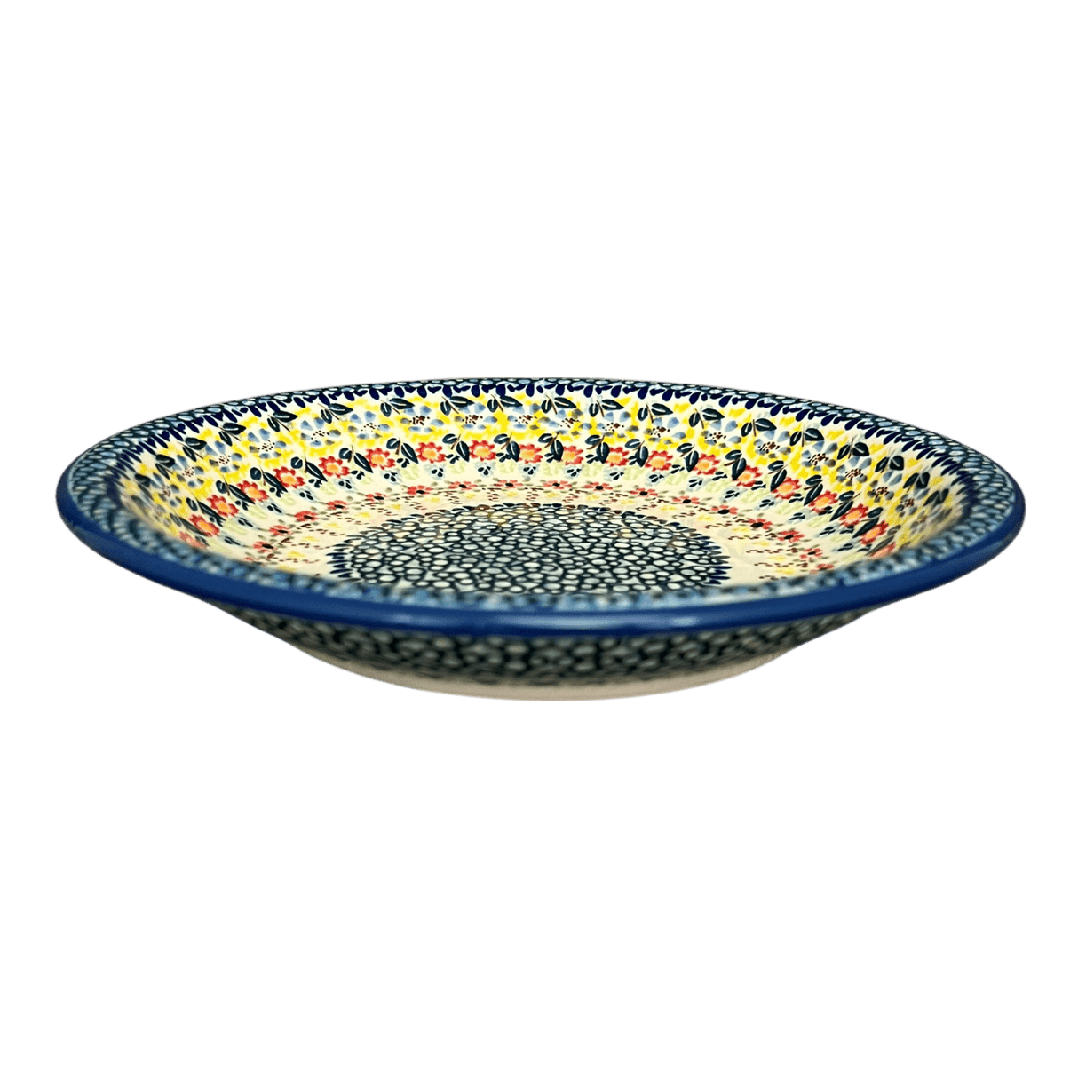 Bowl, Round, Pasta, 9.25" Bowl in "Sunny Border" by Manufaktura | T159S-JZ41