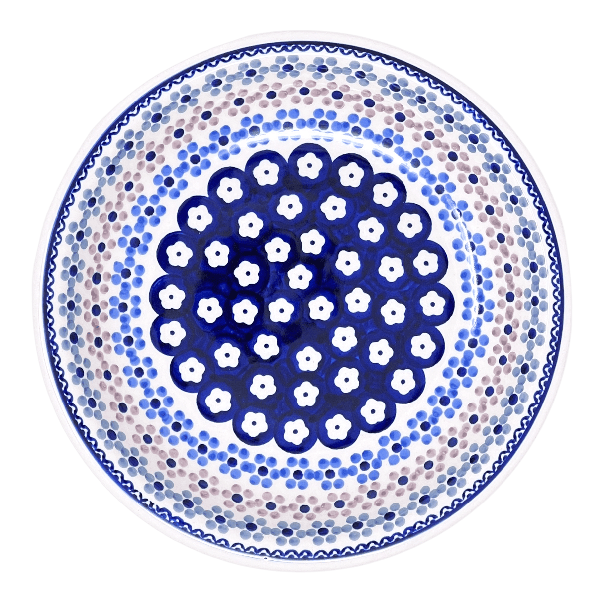Bowl, Round, Pasta, 9.25" Bowl in "Floral Chain" by Manufaktura | T159T-EO37