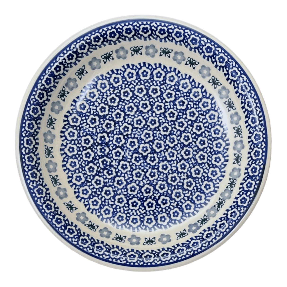 Bowl, Round, Pasta, 9.25" Bowl in "Butterfly Border" by Manufaktura | T159T-P249