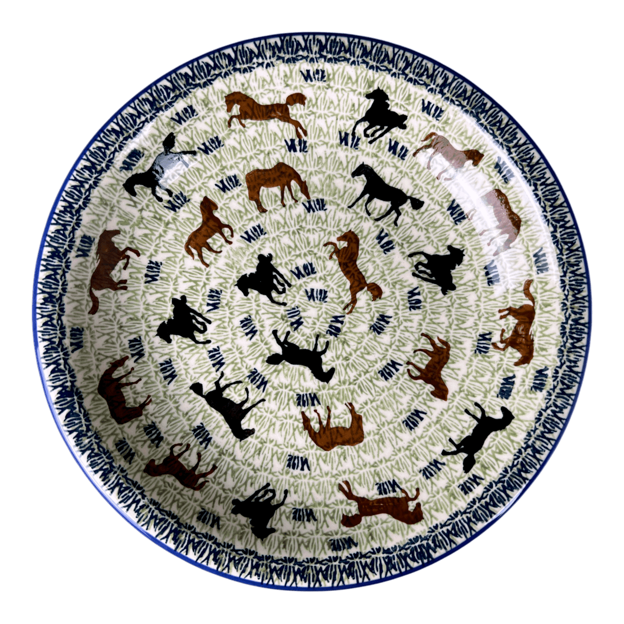 Bowl, Round, Pasta, 9.25" Bowl in "On the Range" by Manufaktura | T159U-INK2