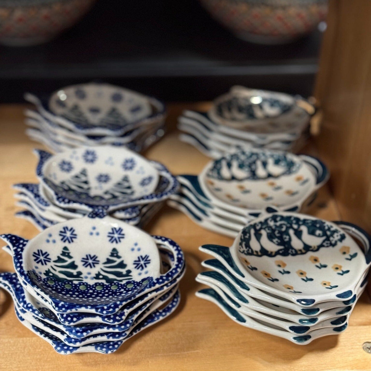 Saucer, Teapot, 4.25" x 3.25" in "Sunshine Grotto" by Manufaktura | P094S-WK52