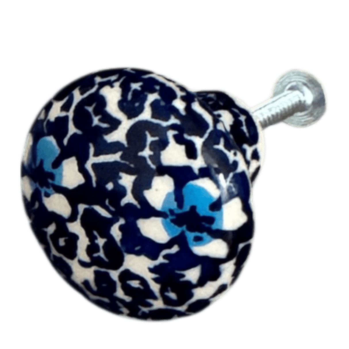 Drawer Pull, 1.5" in "Blue on Blue" by Manufaktura | U001T-J109
