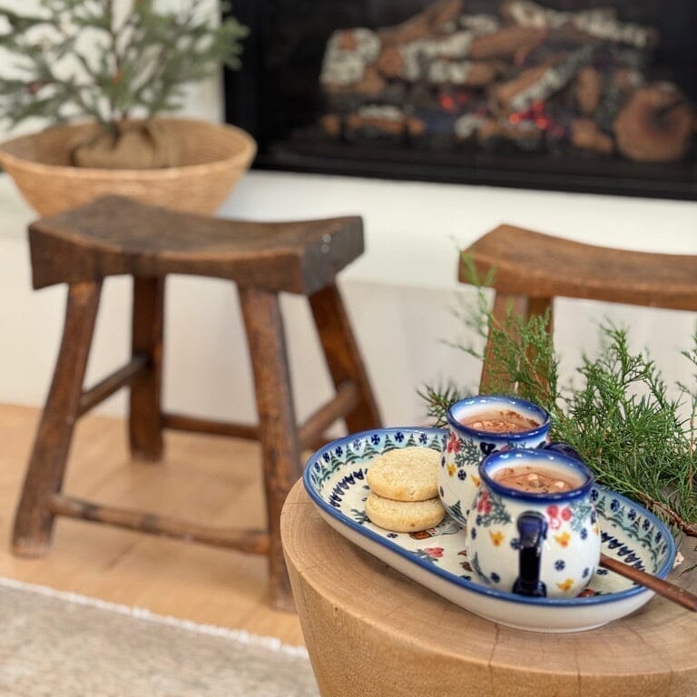 Plate, Roaster, Oval, 7" x 11", WR (WR13B) in "Frosty & Friend" by W.R. Ceramika | WR13B-WR11