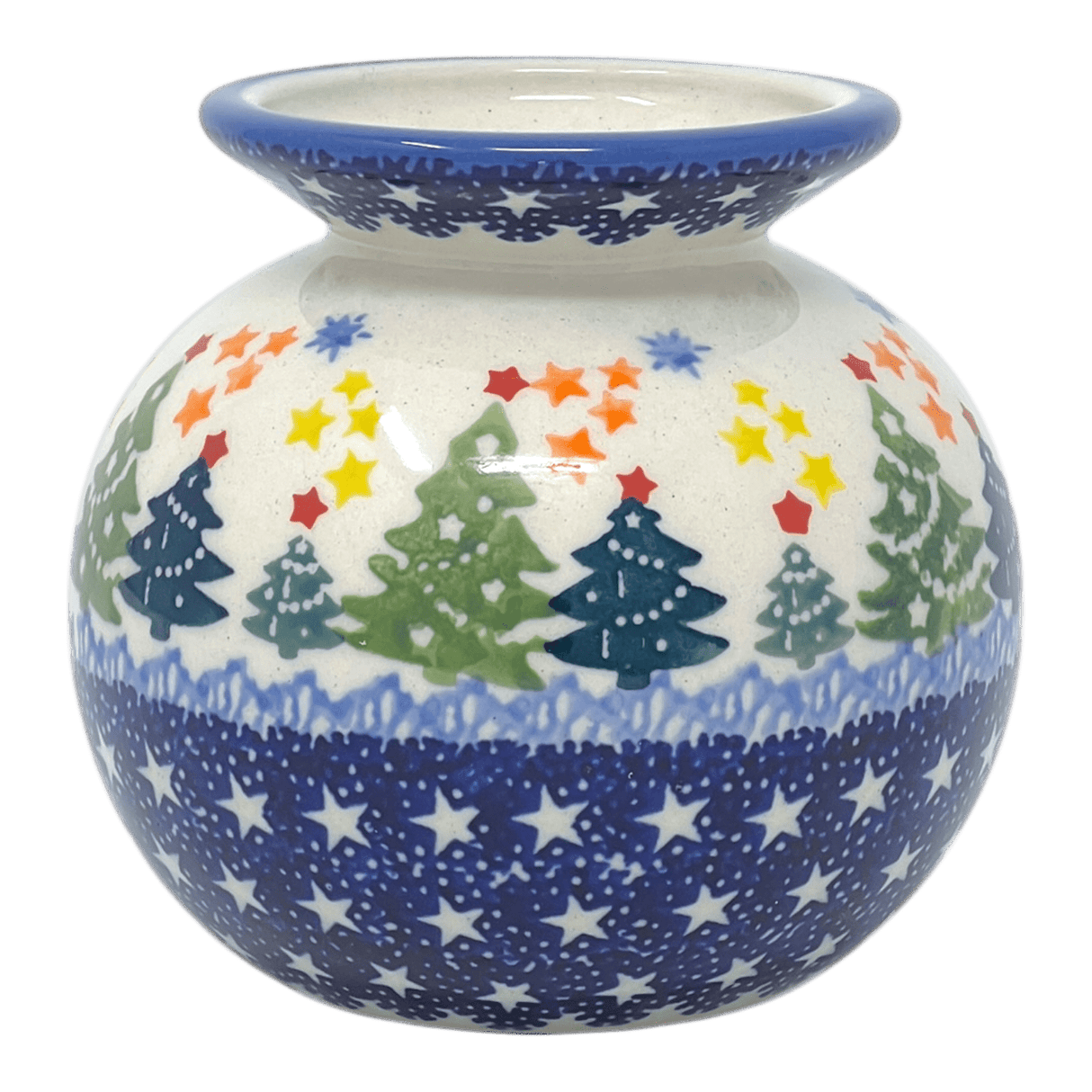 Vase, Bubble, Small 3.75" in "Festive Forest" by Manufaktura | W001U-INS6