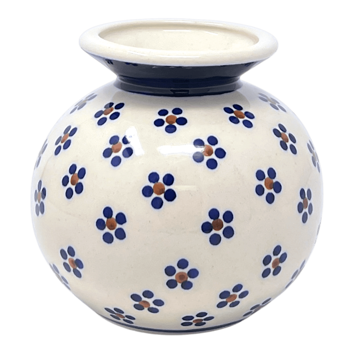 Vase, Bubble, 4.75" in "Petite Floral" by Manufaktura | W002T-64
