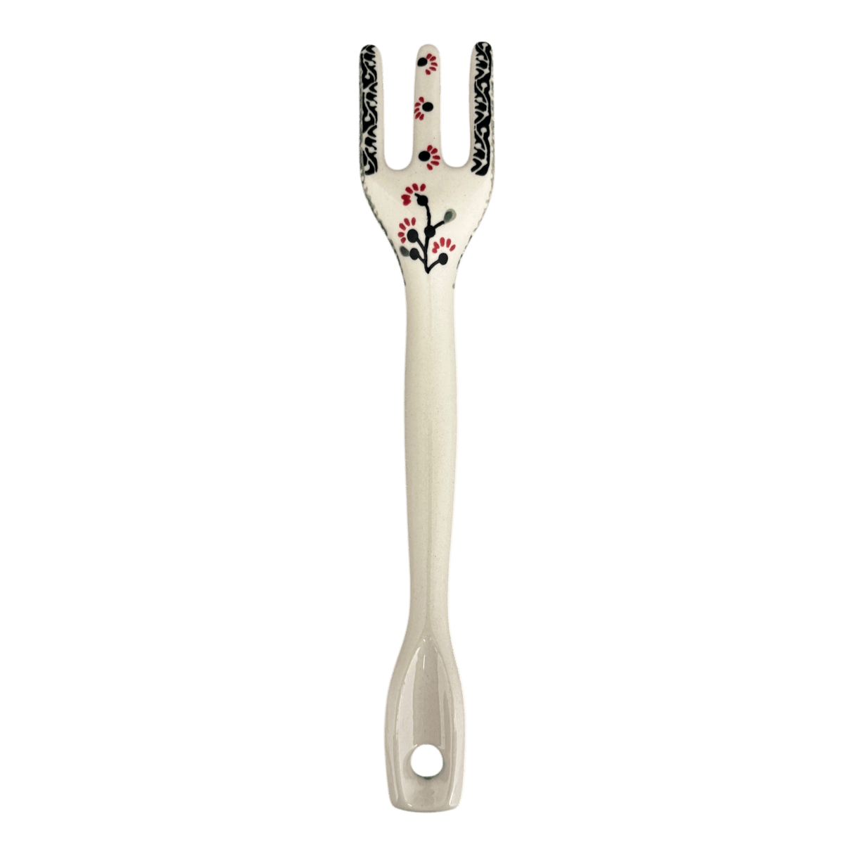 Fork, Serving Fork, 12" in "Cherry Blossoms" by Manufaktura | W011S-DPGJ