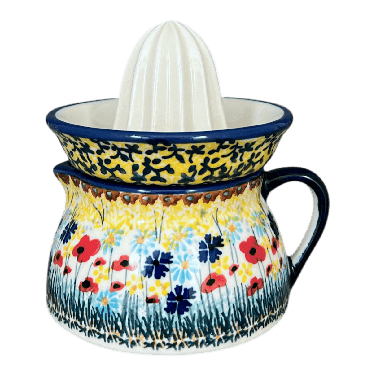 Juicer, Juicer w/ Jug, 4.5" in "Sunlit Wildflowers" by Manufaktura | W017S-WK77