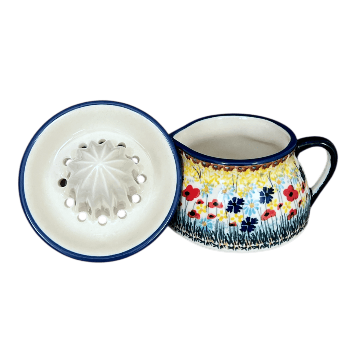 Juicer, Juicer w/ Jug, 4.5" in "Sunlit Wildflowers" by Manufaktura | W017S-WK77