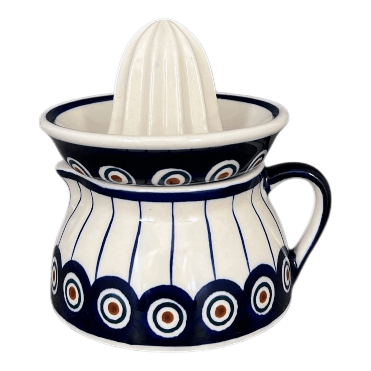 Juicer, Juicer w/ Jug, 4.5" in "Peacock in Line" by Manufaktura | W017T-54A