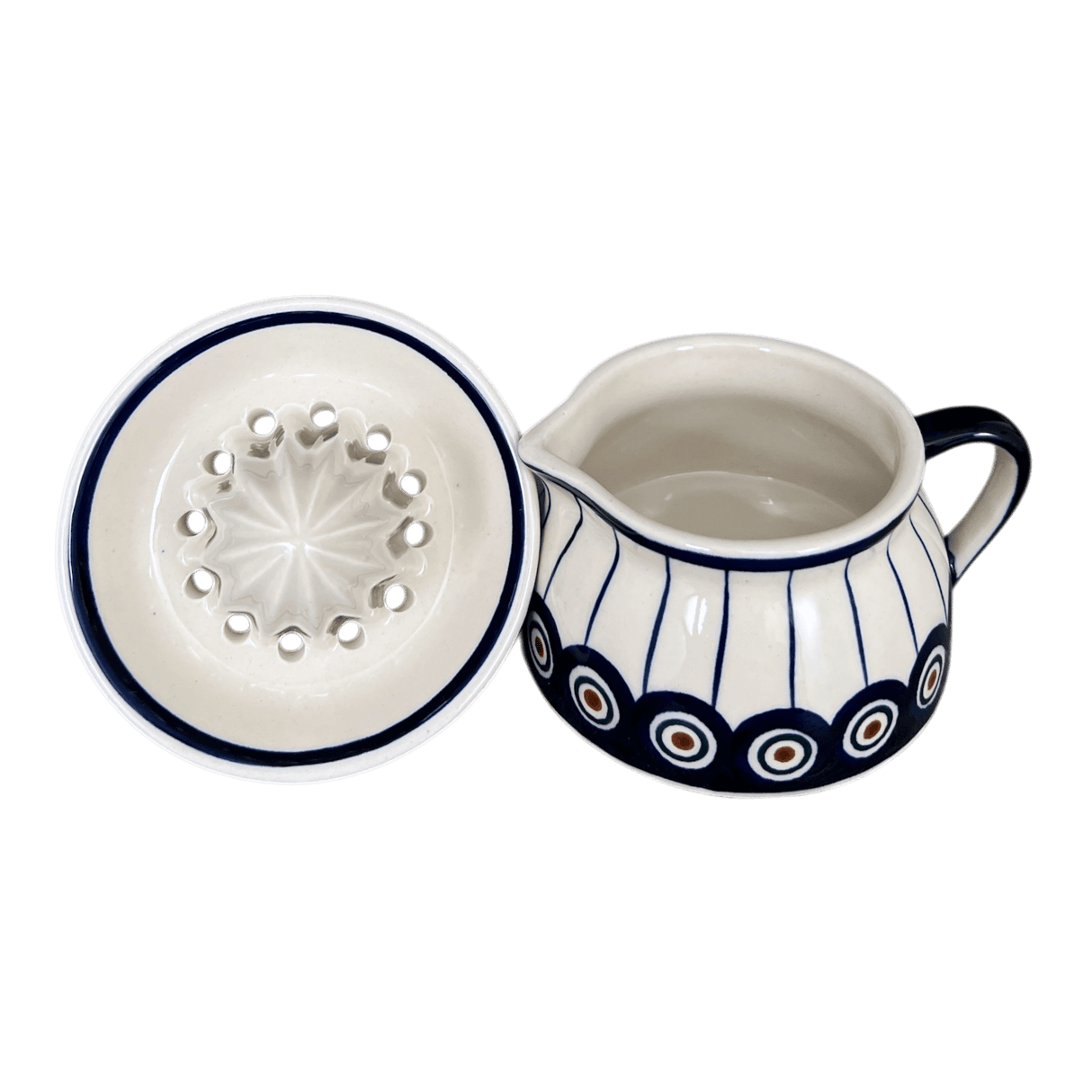 Juicer, Juicer w/ Jug, 4.5" in "Peacock in Line" by Manufaktura | W017T-54A