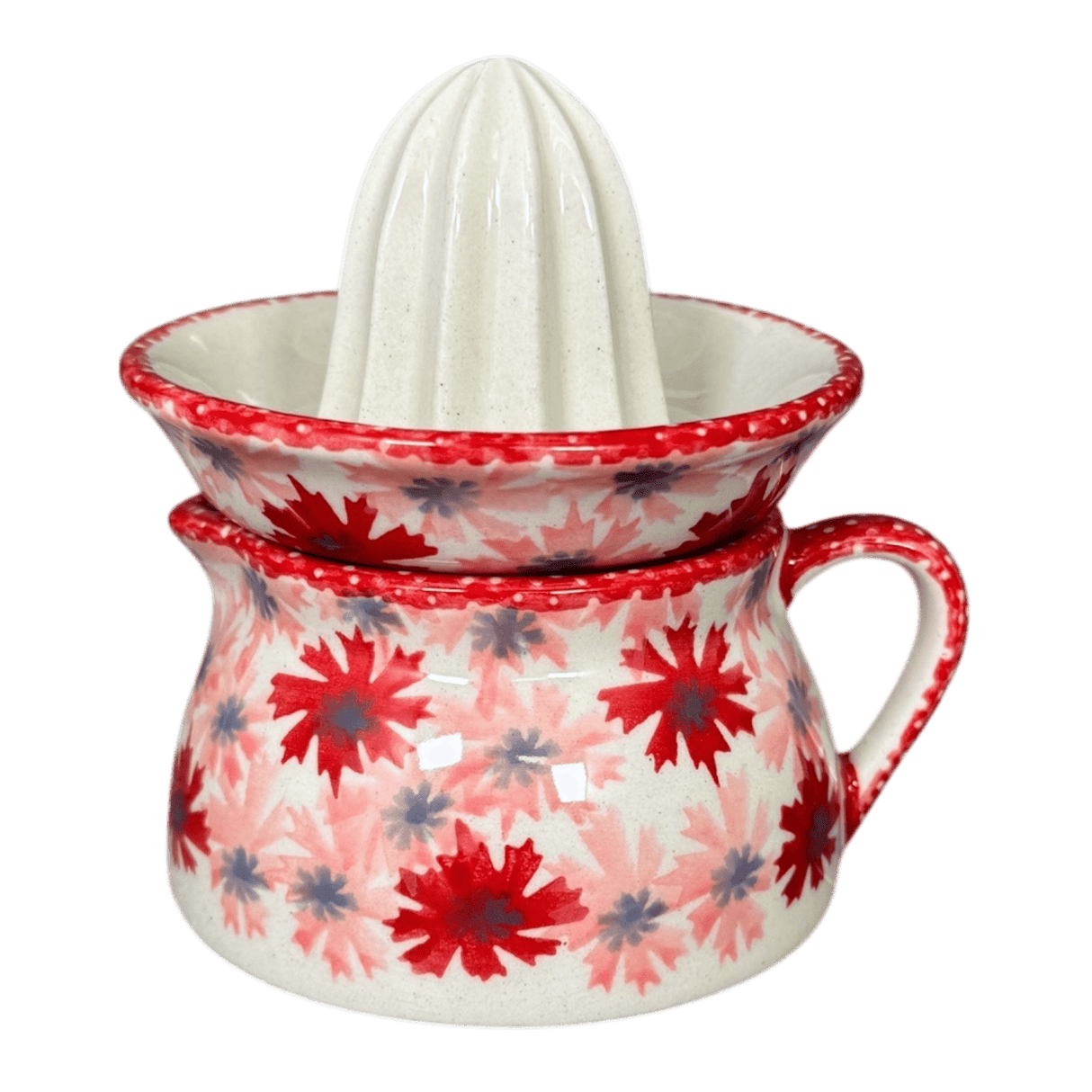 Juicer, Juicer w/ Jug, 4.5" in "Scarlet Daisy" by Manufaktura | W017U-AS73