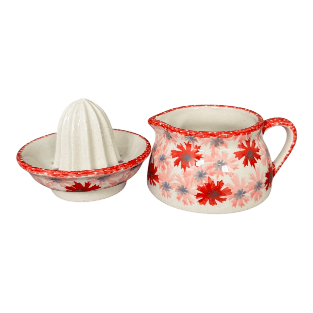 Juicer, Juicer w/ Jug, 4.5" in "Scarlet Daisy" by Manufaktura | W017U-AS73