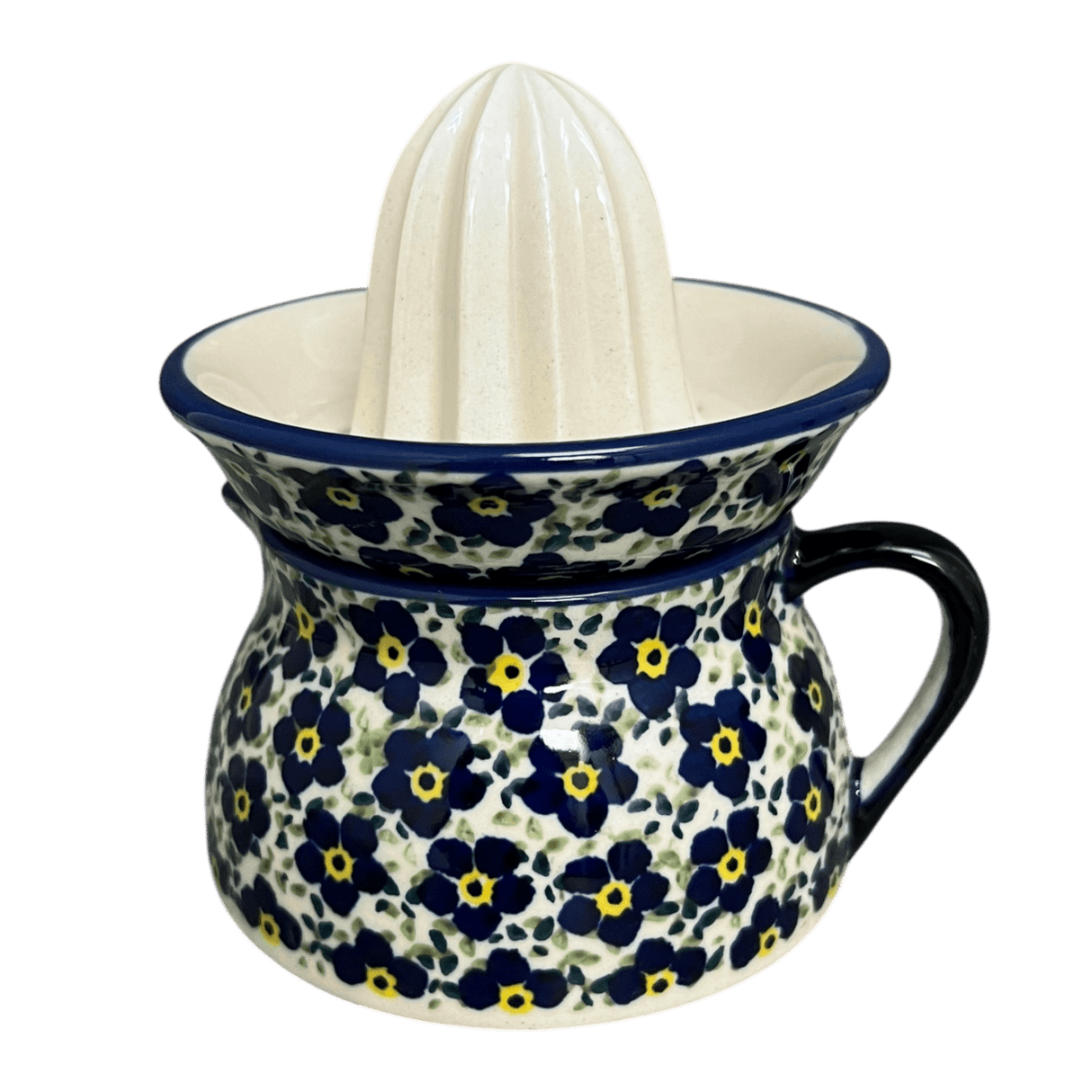 Juicer, Juicer w/ Jug, 4.5" in "Floral Revival Blue" by Manufaktura | W017U-MKOB