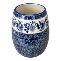 A picture of a Polish Pottery 8" Vase (Blue Life) | W020S-EO39 as shown at PolishPotteryOutlet.com/products/8-vase-blue-life-w020s-eo39