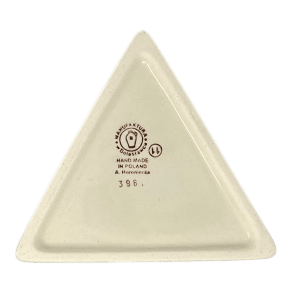 Vase, Triangular, 8" x 4.75" in "Mosquito" by Manufaktura | W027T-70