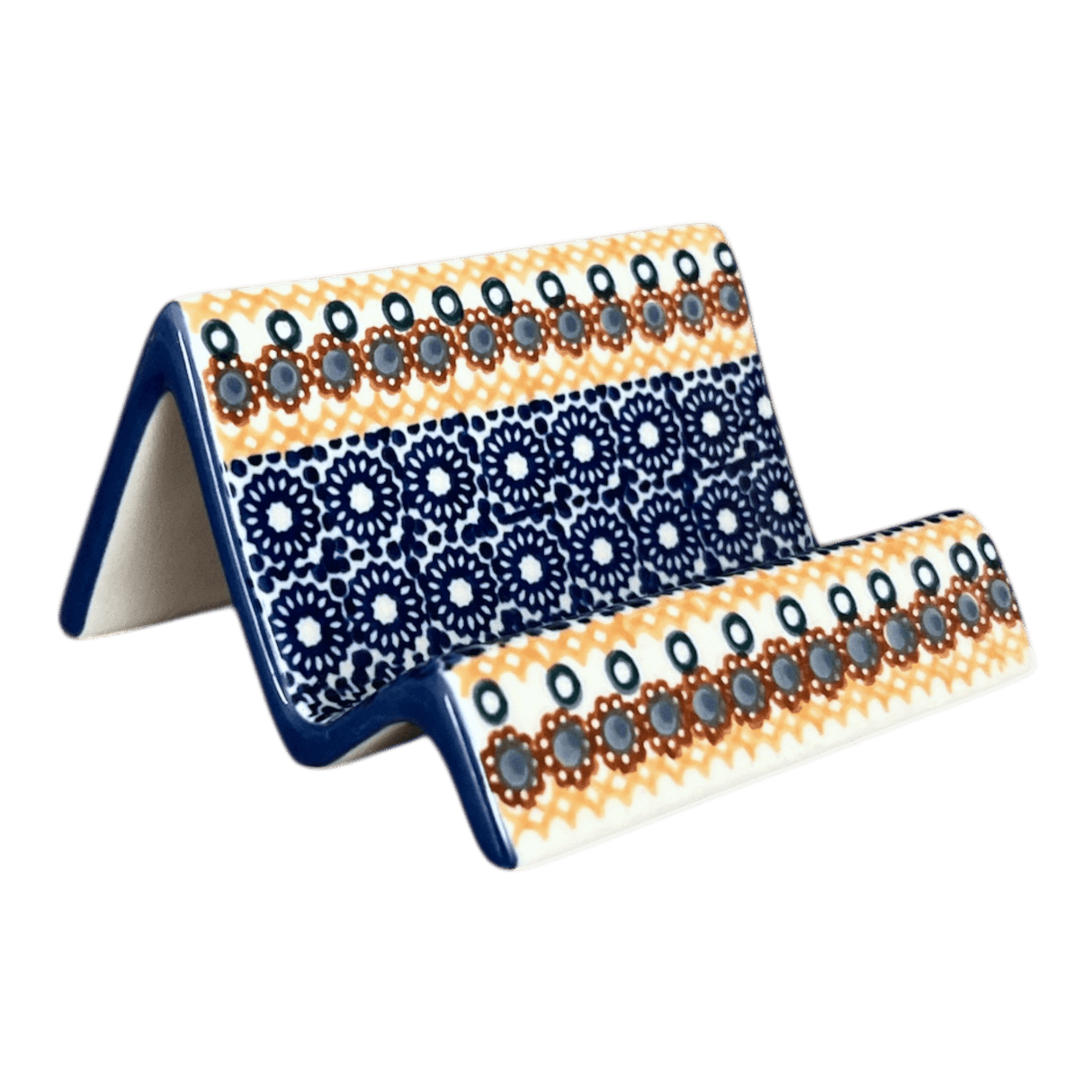 Stand, Card/Phone, 4" x 2" in "Ruby Duet" by Manufaktura | W049S-DPLC