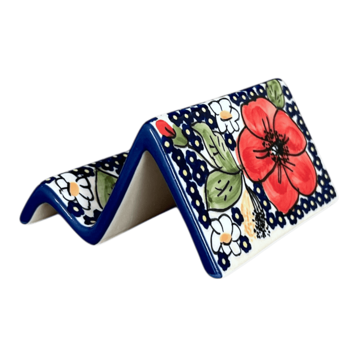 Stand, Card/Phone, 4" x 2" in "Poppies & Posies" by Manufaktura | W049S-IM02