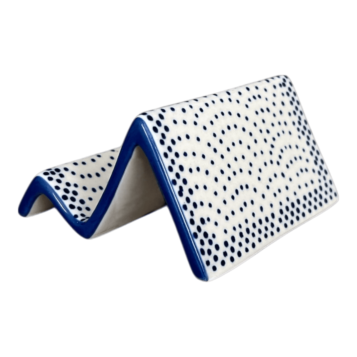 Stand, Card/Phone, 4" x 2" in "Misty Blue" by Manufaktura | W049U-61A