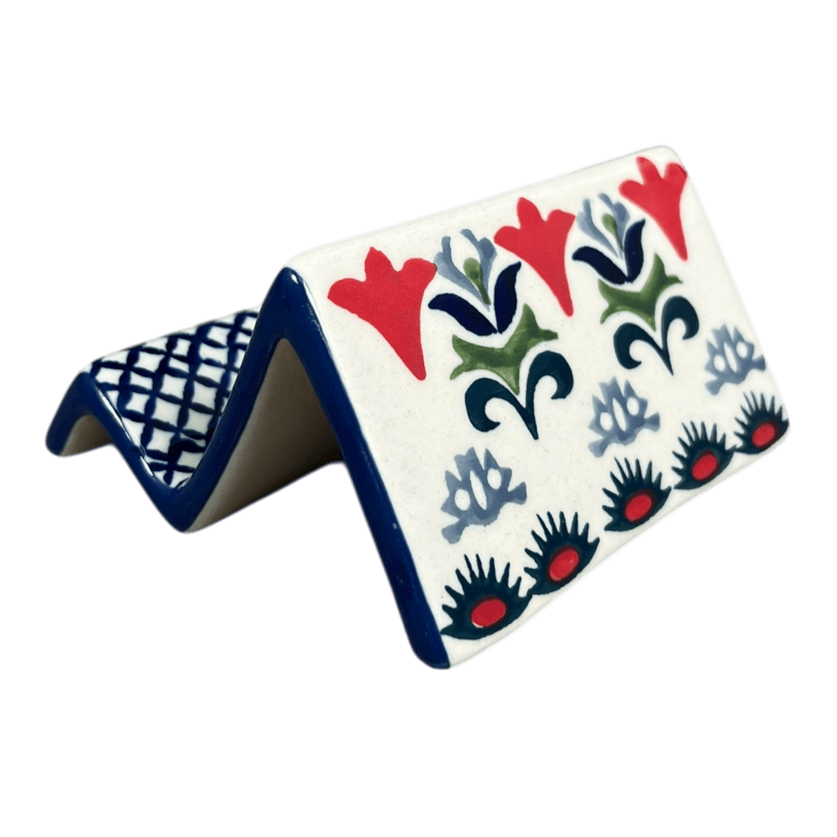 Stand, Card/Phone, 4" x 2" in "Scandinavian Scarlet" by Manufaktura | W049U-P295