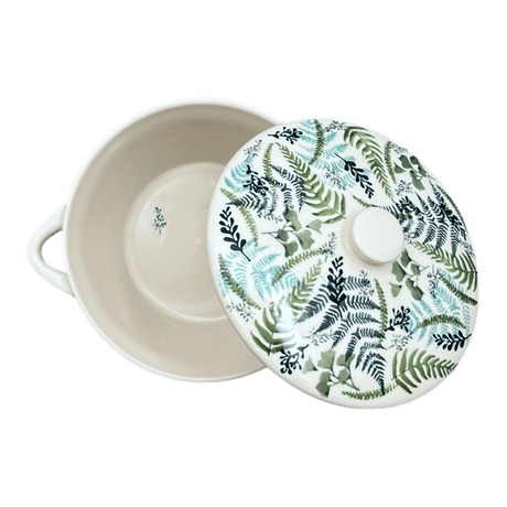 Soup Tureen, 1.25 Quart in "Scattered Ferns" by Manufaktura | W052S-GZ39