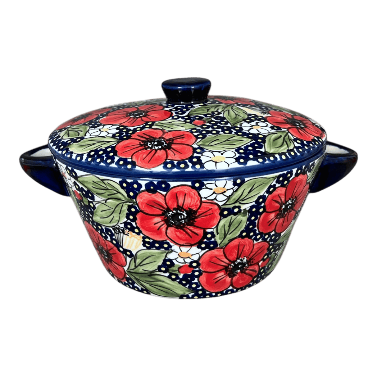 Soup Tureen, 1.25 Quart in "Poppies & Posies" by Manufaktura | W052S-IM02