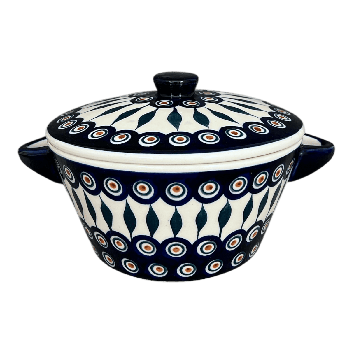 Soup Tureen, 1.25 Quart in "Peacock" by Manufaktura | W052T-54