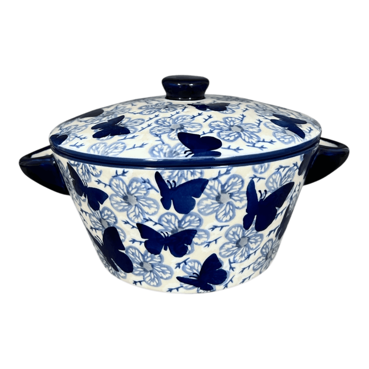Soup Tureen, 1.25 Quart in "Blue Butterfly" by Manufaktura | W052U-AS58