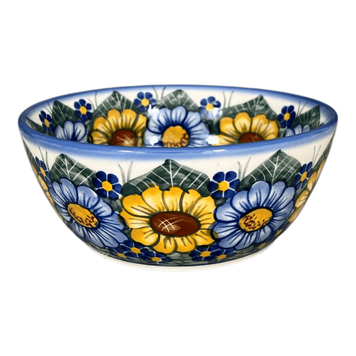Bowl, Round, 7", WR (WR12C) in "Bed of Blossoms" by W.R. Ceramika | WR12C-KG2