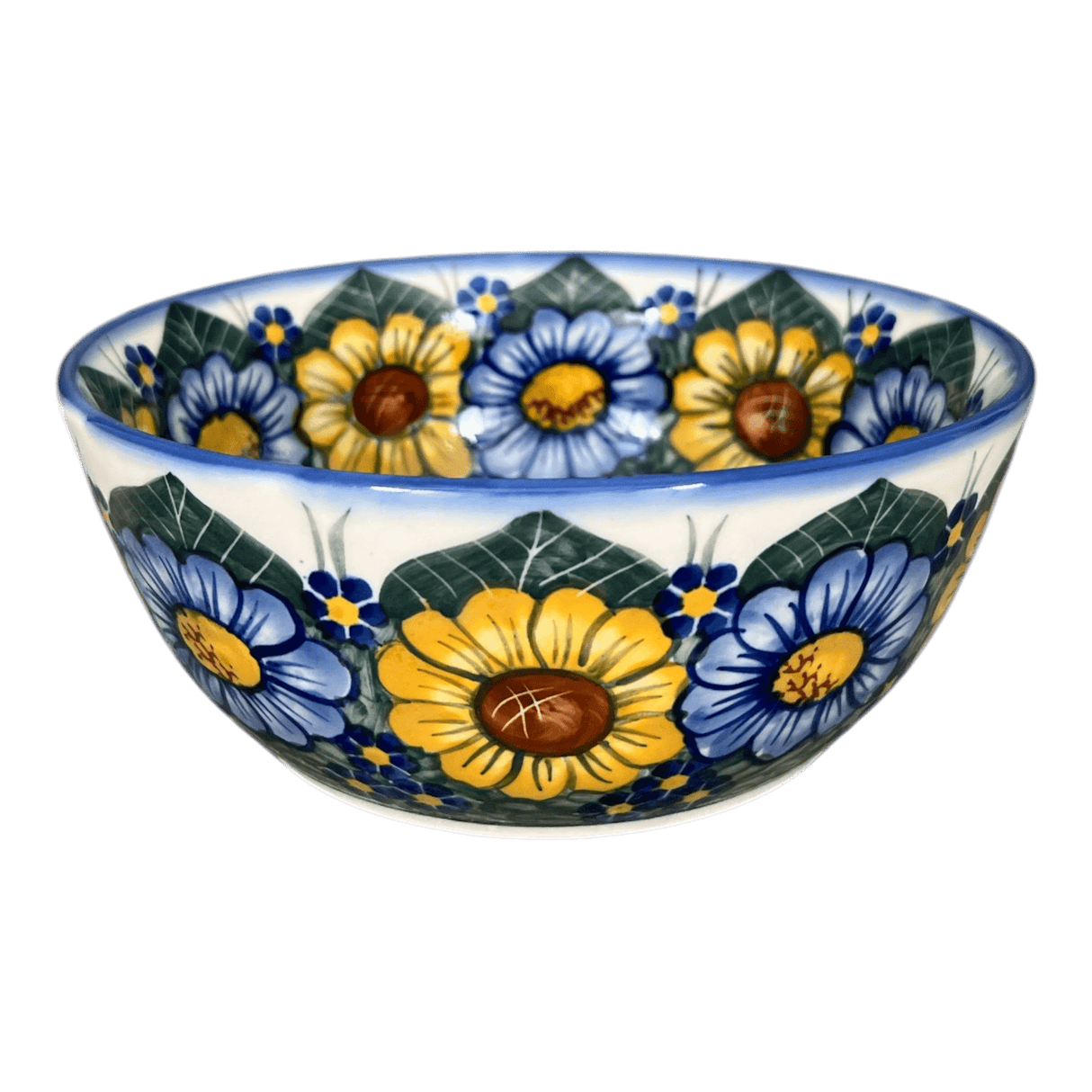 Bowl, Round, 7.75", WR (WR12D) in "Bed of Blossoms" by W.R. Ceramika | WR12D-KG2