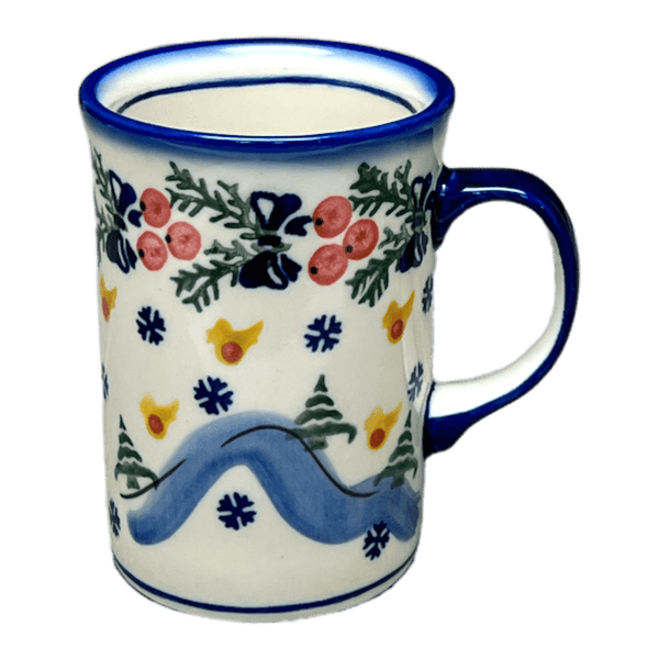 Polish Pottery - John's Mug - Peacock - The Polish Pottery Outlet