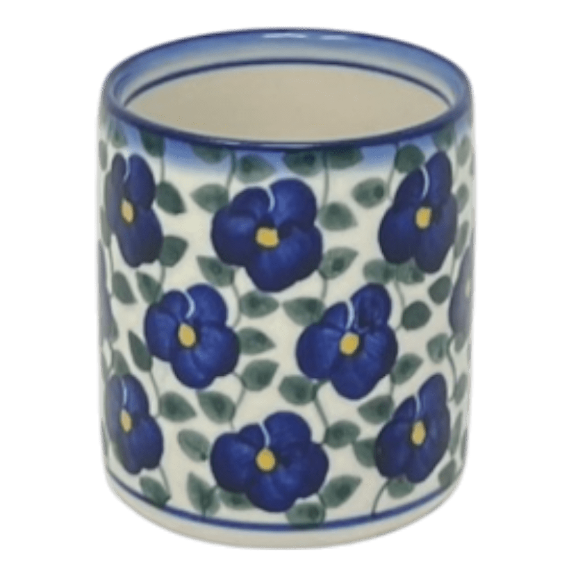 Tumbler, Short, 12 oz, WR (WR14J) in "Pansy Storm" by W.R. Ceramika | WR14J-EZ3