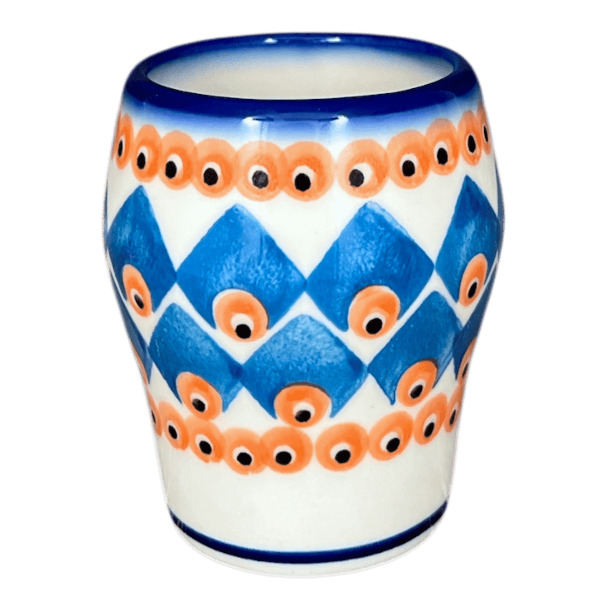 Wine Cup, 6 oz, WR (WR14K) in "Turquoise Diamond" by W.R. Ceramika | WR14K-NP16