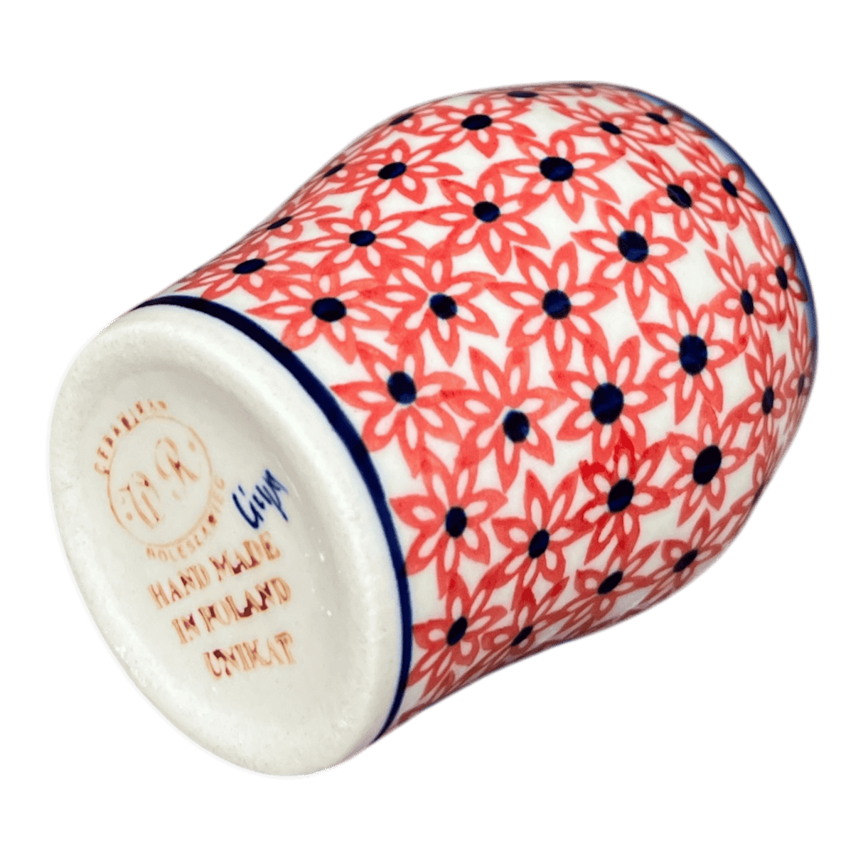 Wine Cup, 6 oz, WR (WR14K) in "Blazing Starflower" by W.R. Ceramika | WR14K-WR25