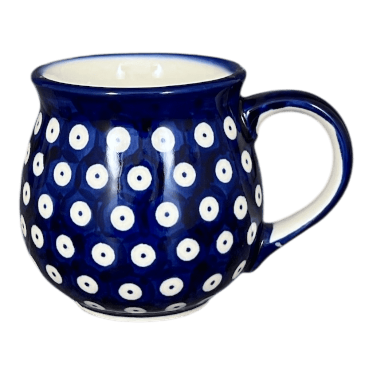 Mug, Belly Mug, 10 oz. Medium, WR (WR14T) in "Dot to Dot" by W.R. Ceramika | WR14T-SM2