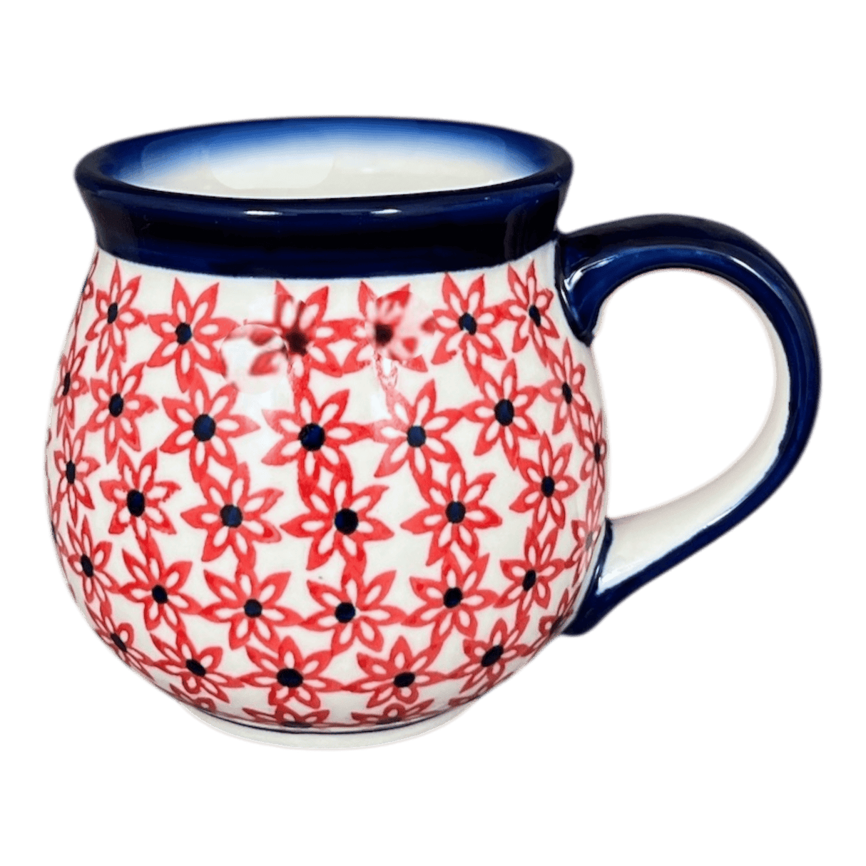 Mug, Belly Mug, 10 oz. Medium, WR (WR14T) in "Blazing Starflower" by W.R. Ceramika | WR14T-WR25