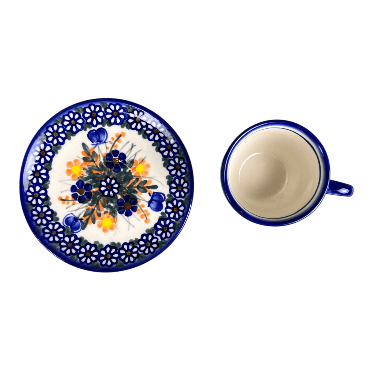 Cup & Saucer, 5oz, WR, WR, (WR17HI) in "Butterfly Delight" by W.R. Ceramika | WR17HI-PP2