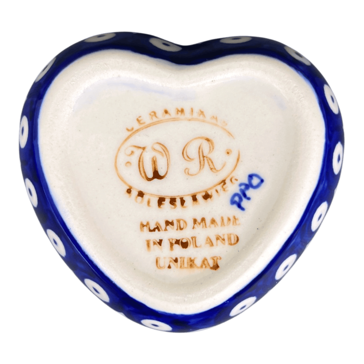 Heart Box, 3.5", WR (WR21A) in "Mosquito" by W.R. Ceramika | WR21A-SM3