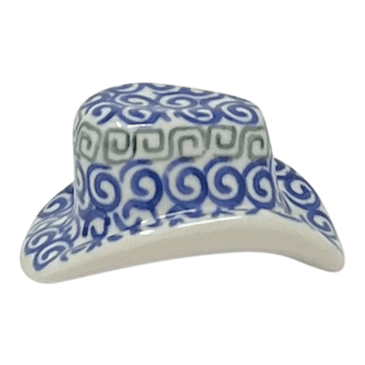 Figurine, Cowboy Hat, 2.75", WR (WR26A) in "Greek Columns" by W.R. Ceramika | WR26A-NP20