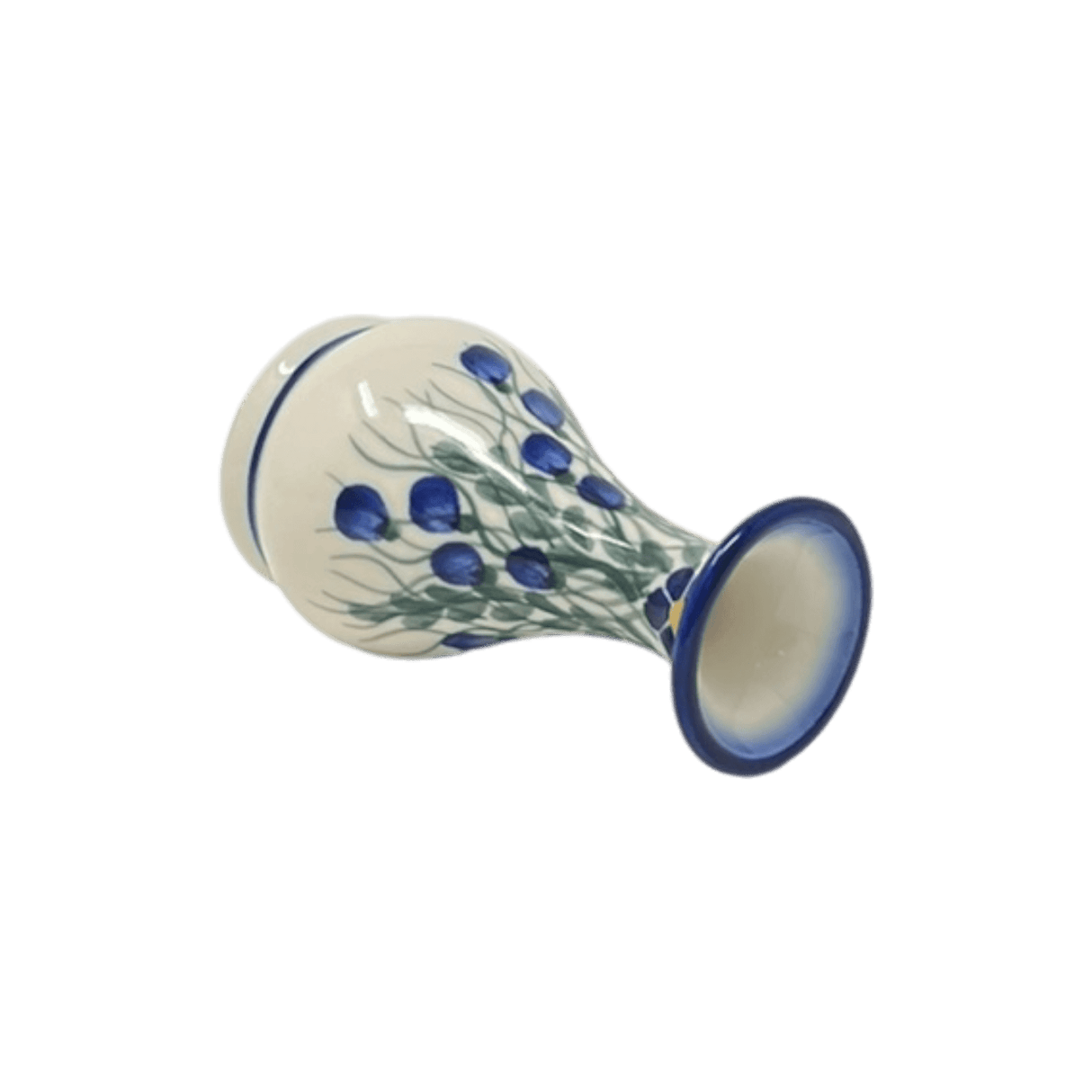 Vase, 4.5", WR (WR302) in "Modern Blue Cascade" by W.R. Ceramika | WR302-GP1