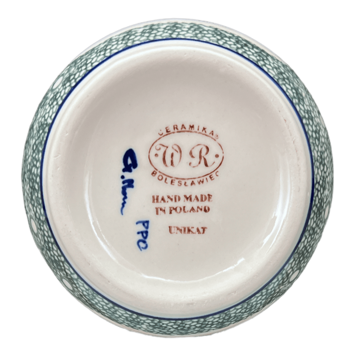 Vase, Tall, 8.5", WR (WR30D) in "Winter Cabin" by W.R. Ceramika | WR30D-AB1