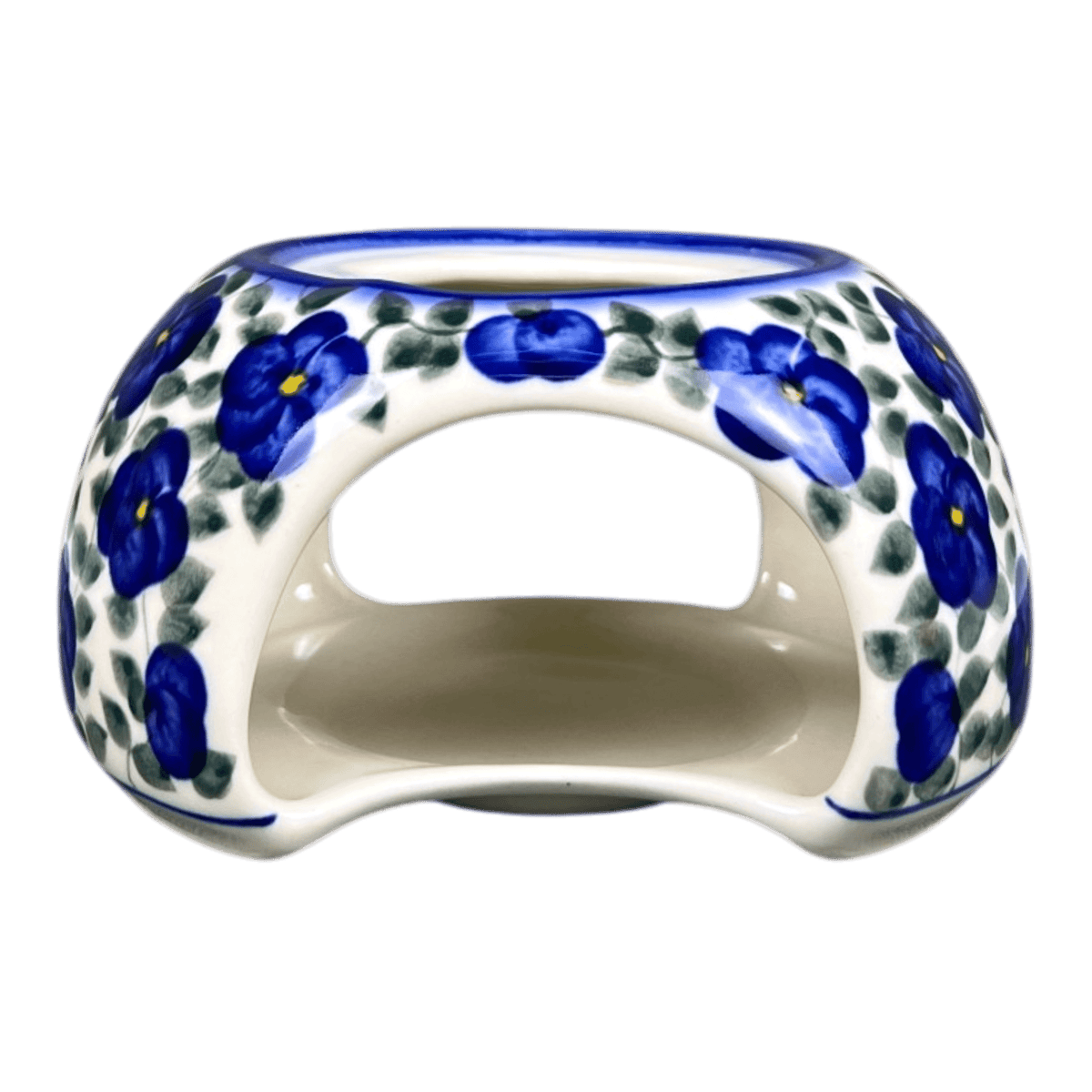 Heater/Warmer, 5.75", WR (WR36B) in "Pansy Storm" by W.R. Ceramika | WR36B-EZ3