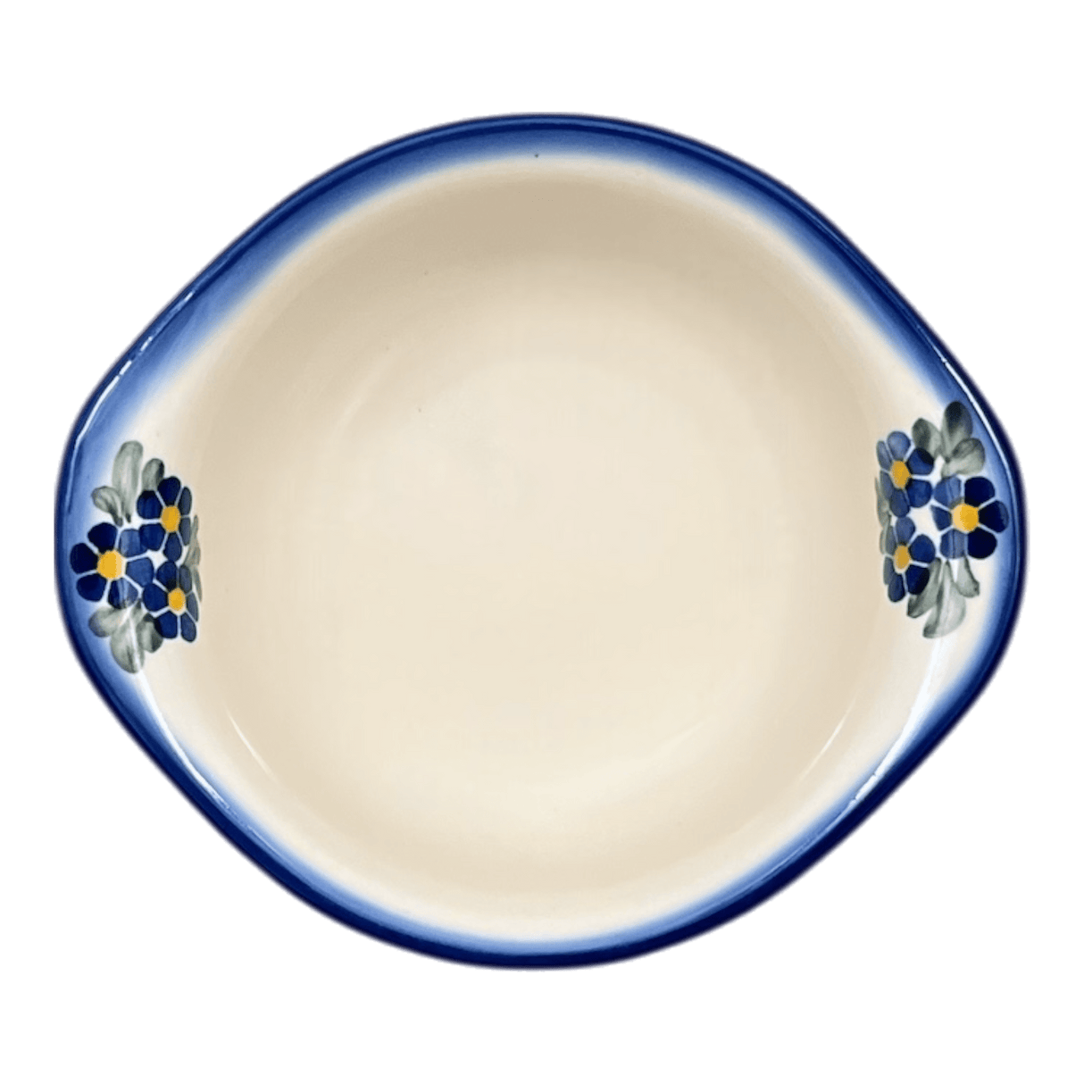 Bowl, Round, Soup, 7.25" x 6.25", WR (WR51B) in "Bed of Blossoms" by W.R. Ceramika | WR51B-KG2
